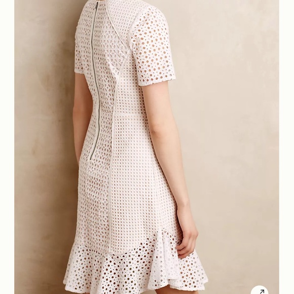 Anthropologie HD in Paris White Eyelet Dress - Picture 6 of 9